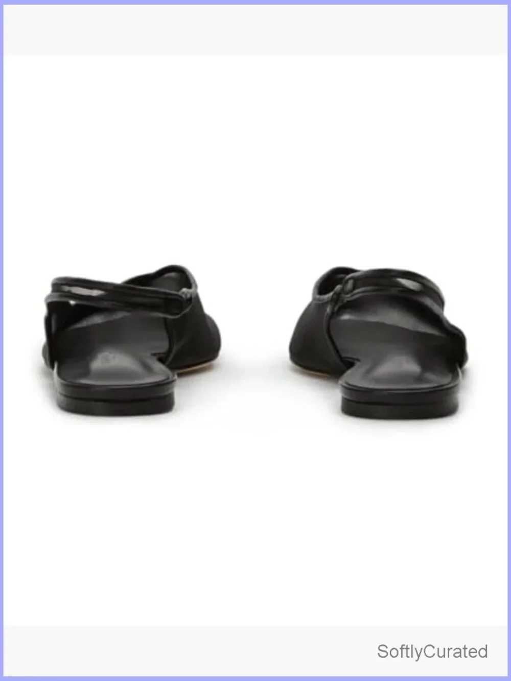 Mesh Slingback Ballet Flats Women Pointed Toe Slip On Low Heels Casual Work - Picture 4 of 4
